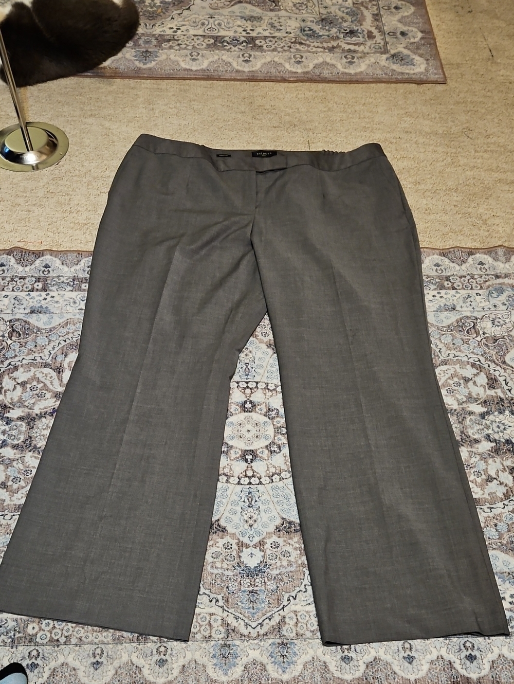 Talbots Wool Blend Women's Gray Dress Trousers
